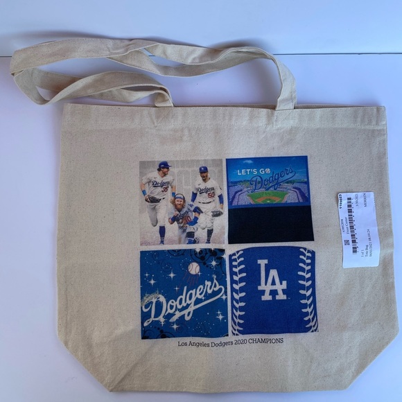 Los Angeles Dodgers Canvas Tote Bag - Picture 1 of 8